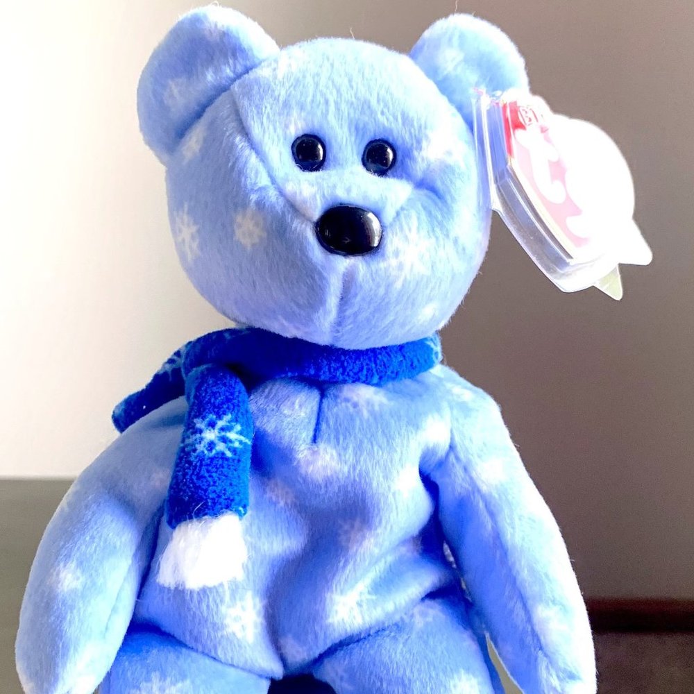 1999 Holiday Teddy 4257 Retired Winter Christmas Ty Beanie Baby Plush Bear MWMT